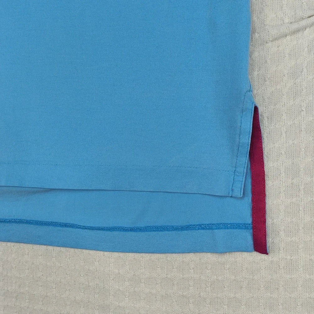 Polo Golf Ralph Lauren Mens‎ L Large Blue Pima Cotton Short Sleeve Polo Shirt